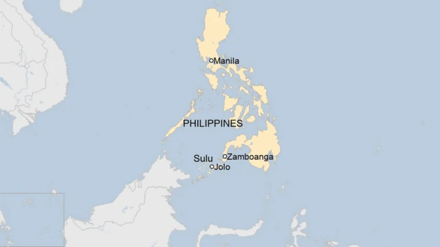 Ikarita ya Philippines igaragaza n'ahabereye impanuka y'indege