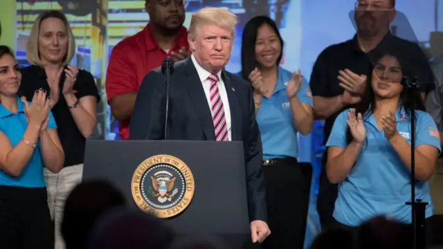 Donald Trump, tras pronunciar un discurso en Washington el pasado 29 de septiembre.