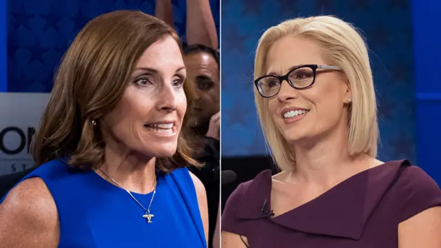 Martha McSally y Kyrsten Sinema, candidatas al Senado por Arizona