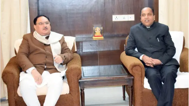 जेपी नड्डा और जयराम ठाकुर