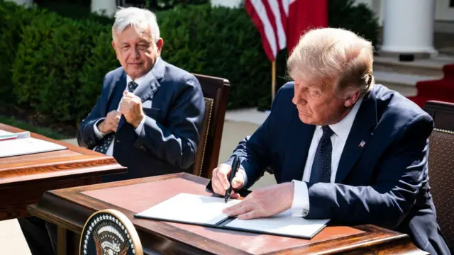 Andrés Manuel López Obrador e Donald Trump.