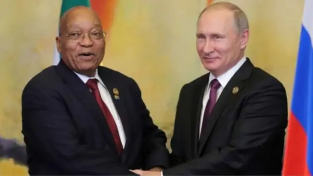 Zuma na Putin