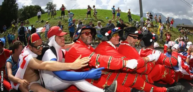 Aficionados en el Tour de France