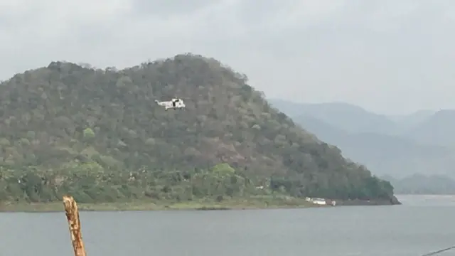 హెలికాప్టర్లో సహాయక చర్యలు