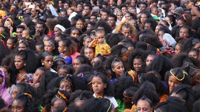በመቀለ ከተማ የአሸንዳ በአል ሲከበር