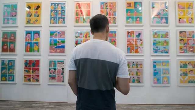 ผลงานการ์ตูนตลกร้ายกว่า 80 ภาพ ที่เปิดให้ประชาชนเข้าชมได้