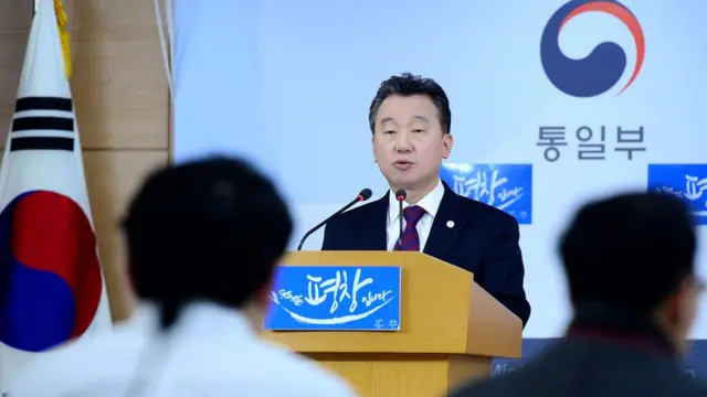 (캡션) 한국 통일부는 천리마민방위는 우리가 아는 단체는 아니라고 밝혔다.