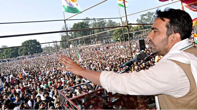 आरएलडी नेता जयंत चौधरी शामली की किसान महापंचायत में