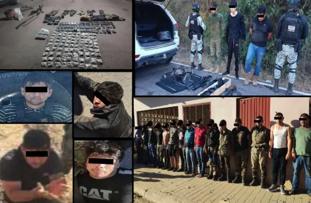 O governo compartilhou imagens das armas e drogas apreendidas na operação junto com o grupojogo da dinheirodetidos.