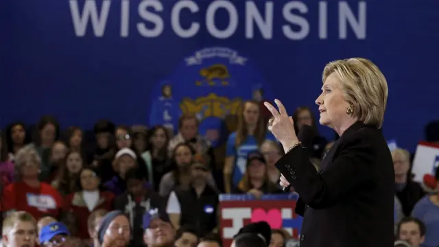 Ứng viên của đảng Dân chủ, bà Hillary Clinton