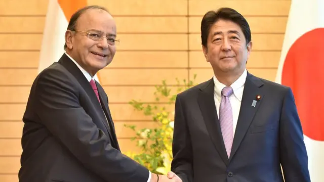 अरुण जेटली और शिंज़ो अबे