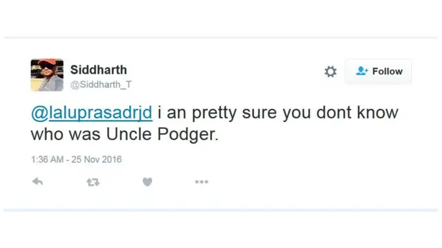 ट्विटर पर प्रतिक्रिया