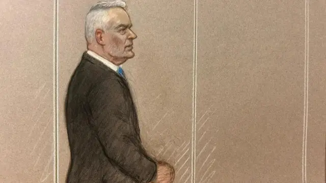 Hju Edvards na sudu, ilustracija