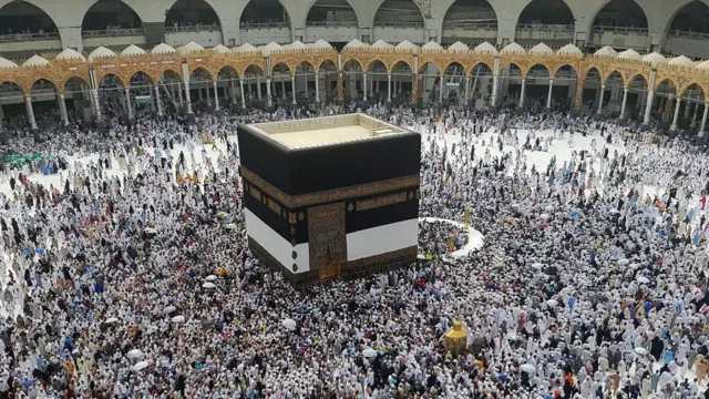 Pilgrims at the Hajj in Mecca