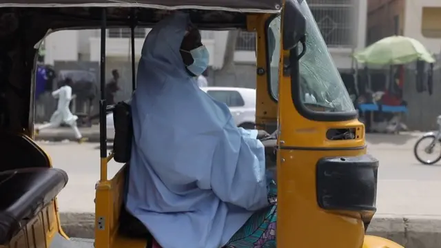 Amina Ibrahim dey ride her keke