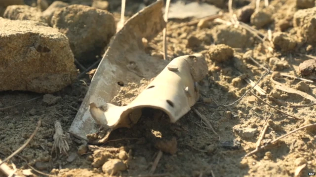 ਬਾਲਾਕੋਟ ਵਿੱਚ ਜਹਾਜ਼ ਦਾ ਮੌਜੂਦਾ ਮਲਬਾ