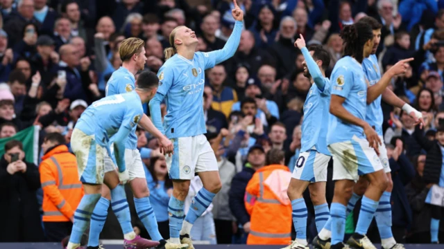 Haaland score for Man City