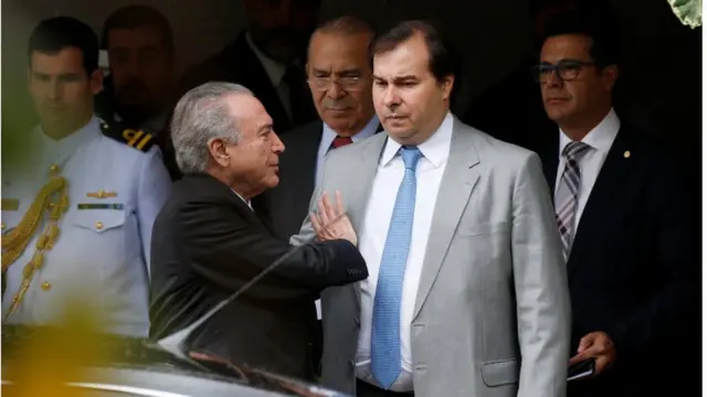 Rodrigo Maia e Michel Temer