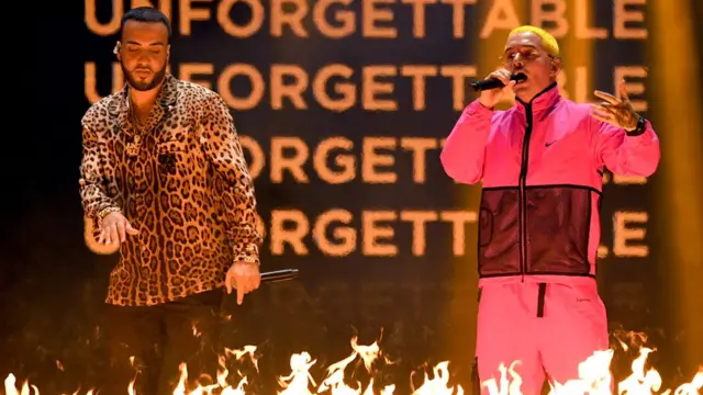 French Montana y J. Balvin en los Grammy Latinos, Las Vegas, Nevada