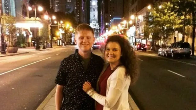 Elijah Stem y su novia Margo en Filadelfia (Foto: Elijah Stem).