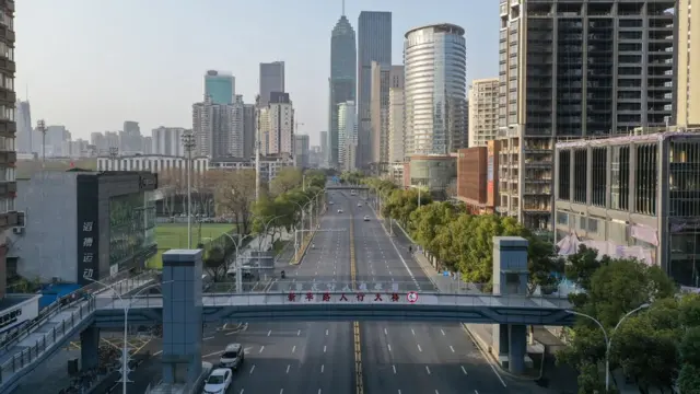 Улицы Ухани 10 марта 2020 года