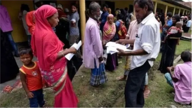 એનઆરસીની કાર્યવાહીનો ફોટોગ્રાફ