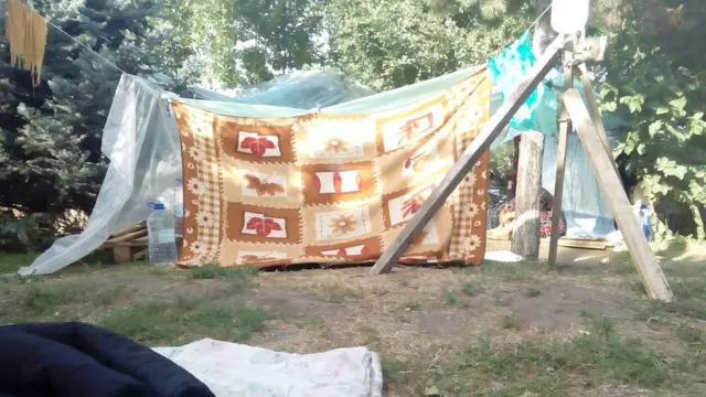 Палаточный лагерь узбекских мигрантов под Ростовом-на-Дону