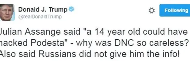 特朗普推特发言