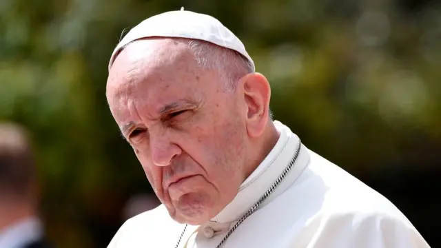 El papa Francisco en Bogotá.