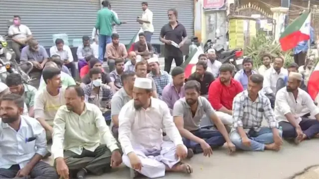 ਚੇਨਈ ਵਿੱਚ ਏਐਨਆਈ ਦੀ ਛਾਪੇਮਾਰੀ ਖਿਲਾਫ਼ ਪ੍ਰਦਰਸ਼ਨ ਕਰਦੇ ਹੋਏ ਪੀਐਫਆਈ ਕਾਰਕੁਨ