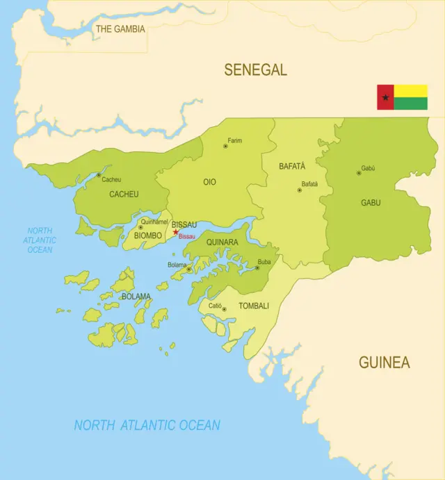Carte de Guinée-Bissau