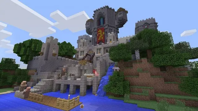 замок в Minecraft