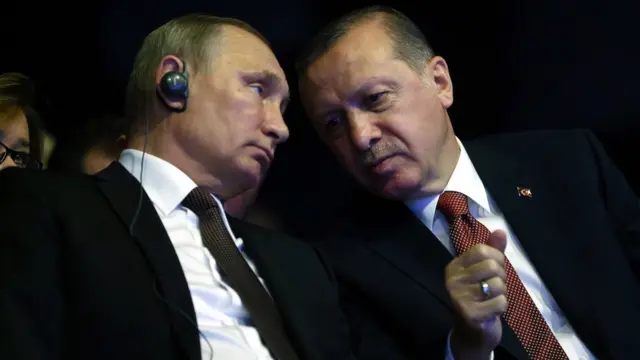 Vladimir Putin və Recep Tayyip Erdoğan