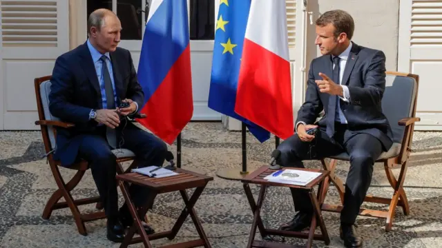 Путин и Макрон