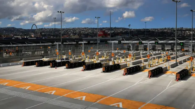 La frontera Tijuana-San Diego sin vehículos