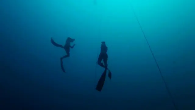 Sofía Gómez Uribe en una inmersión