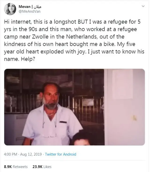 إيخبرت، موظف الإغاثة الهولندي