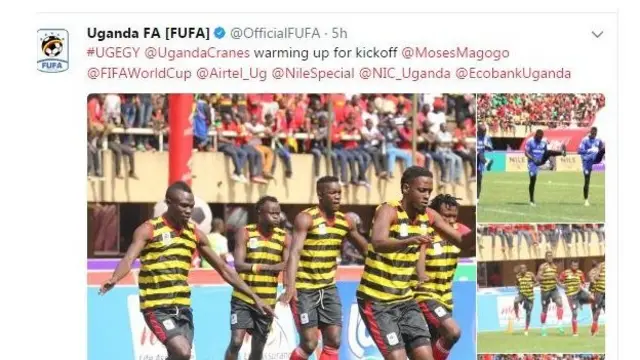 Uganda dey top table for Group E now.