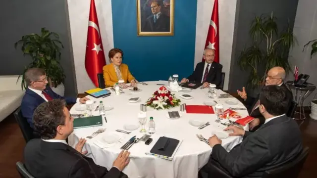 6 muhalefet partisi liderinin DEVA Partisi Genel Başkanı Ali Babacan'ın ev sahipliğindeki buluşması