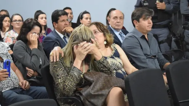 Na plateia, familiares e amigos se emocionaram durante júri popular