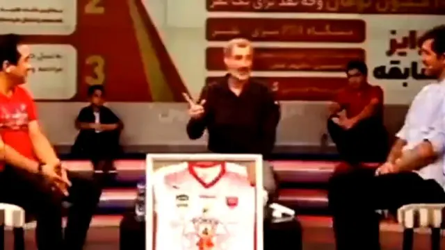 از راست کریم باقری، محمد مایلیکهن و خداداد عزیزی