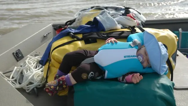 Skyla duerme en el lugar más remoto de Florida. (Foto: cortesía familia Means)