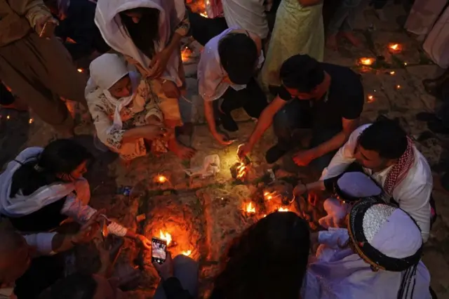 الإيزيديون يحتفلون برأس السنة في معبد لالش - أبريل 2022