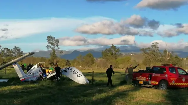 Accidente de avioneta en Ubaté