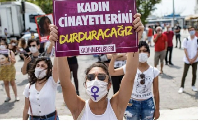 Kadın Cinayetlerini Durduracağız Platformu eylemi