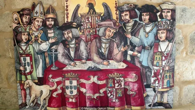 Negotiating the Treaty of Tordesillas was a year-long process with a high potential of war