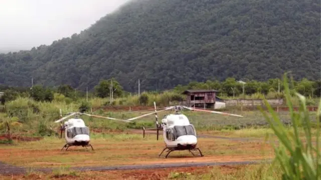 उद्धारका लागि तयार हेलिकोप्टर