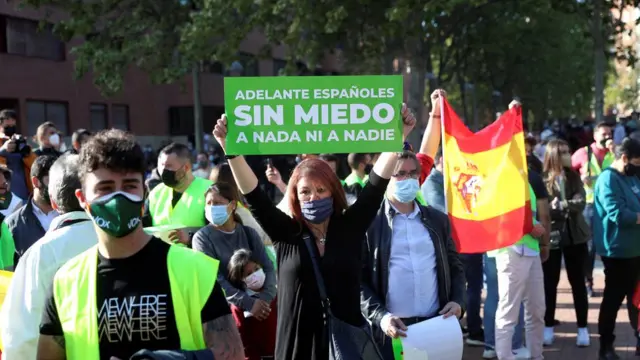 Marcha a favor de Vox