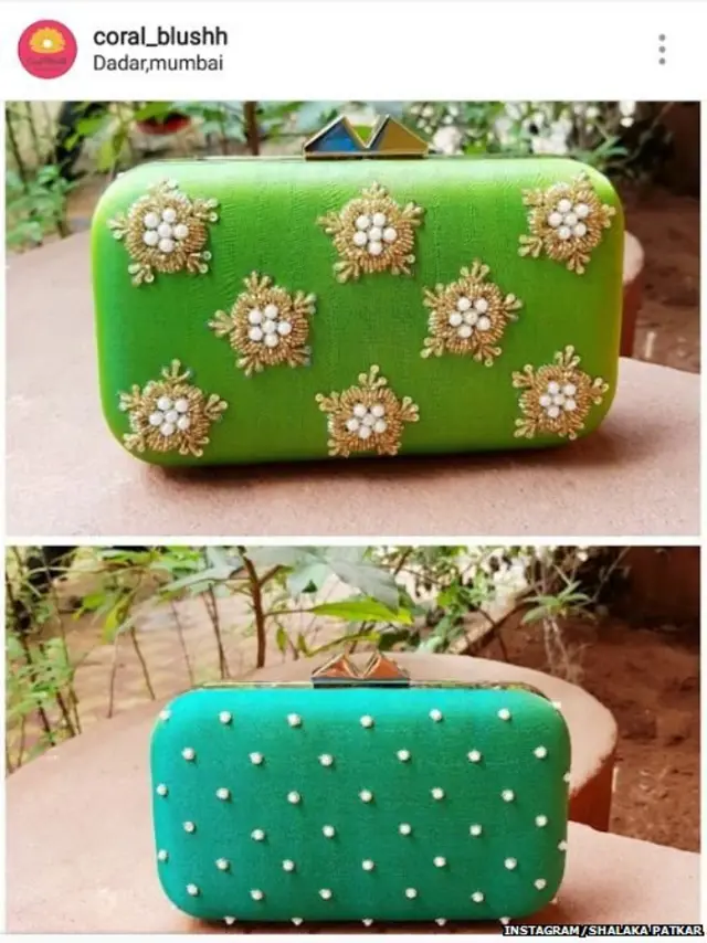 'कोरल ब्लश'चे पर्स