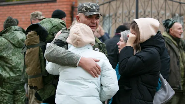 Мобилизованный с родственниками
